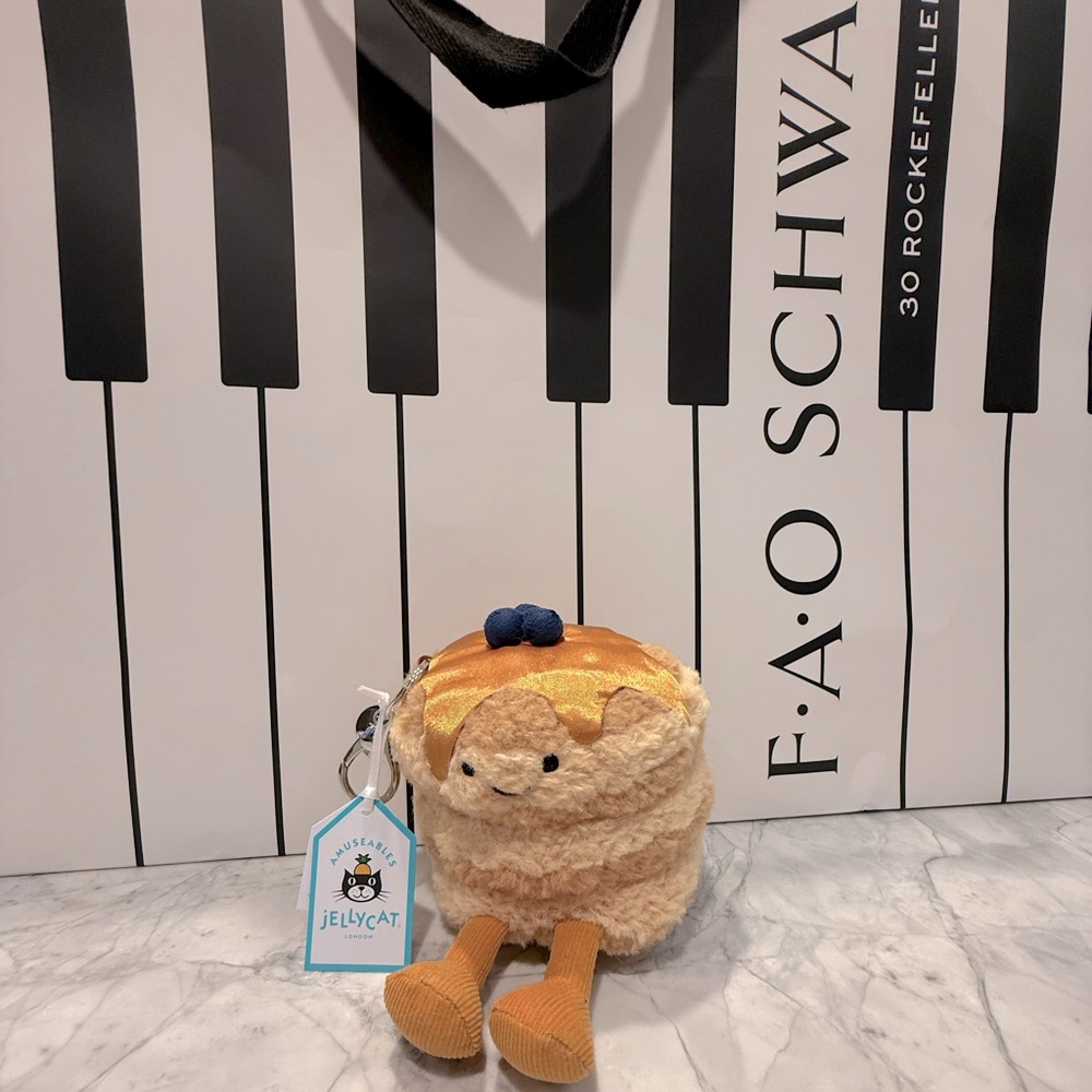 Jellycat Pancake Stack Amusable charm FAO Schwartz exclusive NYC drop